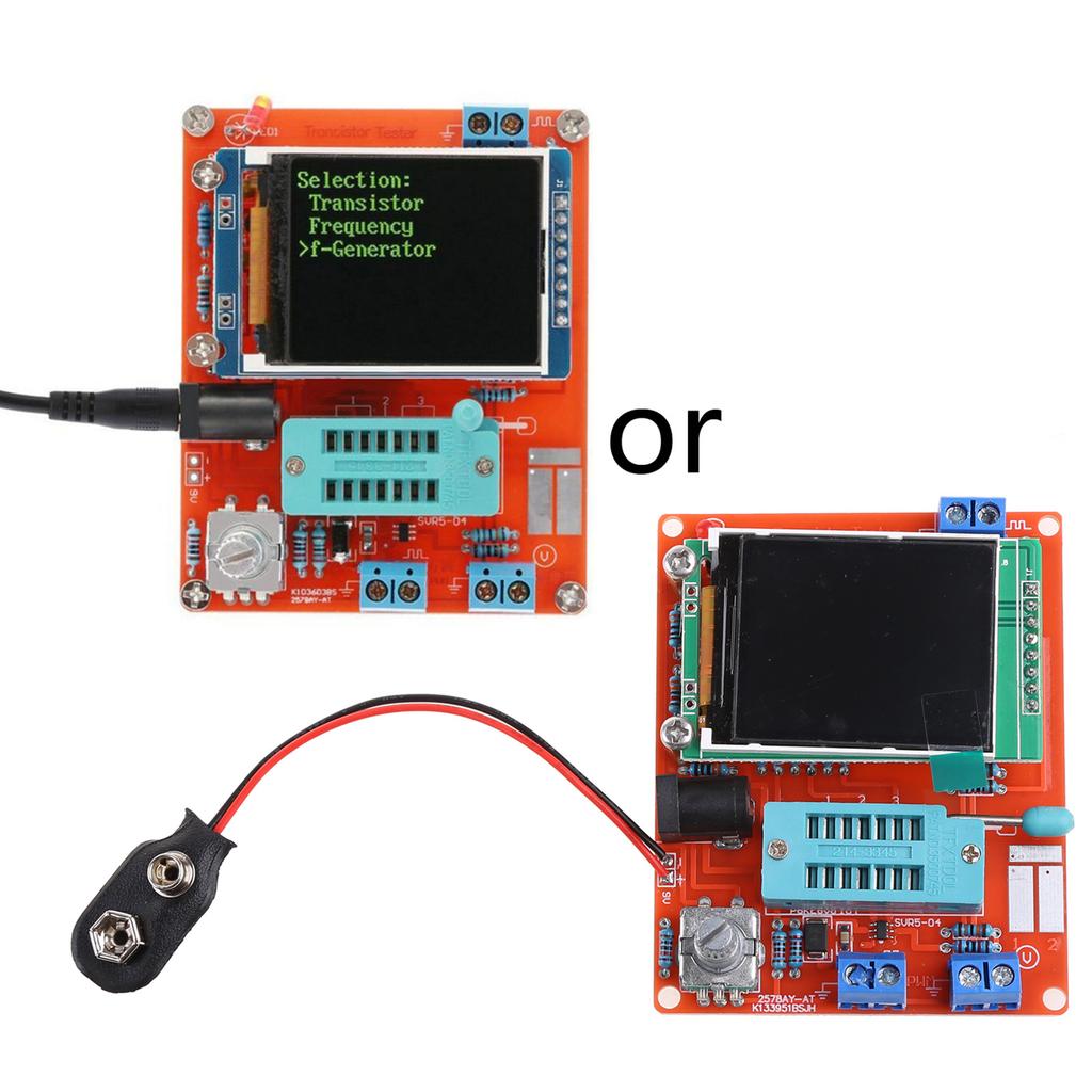 DIY GM328 Transistor Tester LCD Capacitance ESR Resistance Meter Square Wave Signal Generator Suitable for DIY 2 Colors