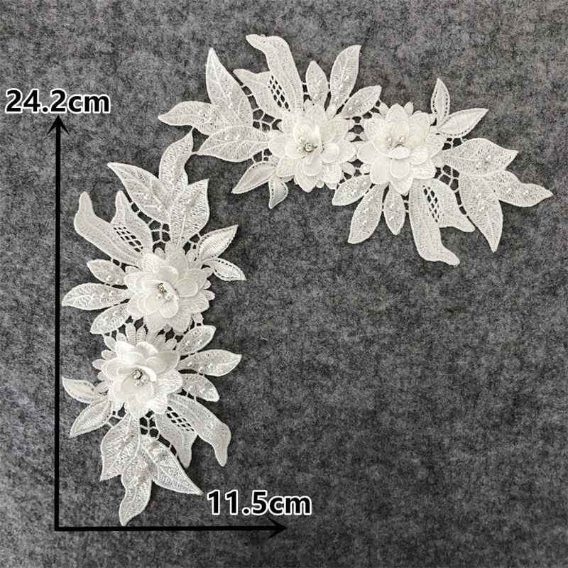 Lace Dress Material Flower Hollow Gorgeous Craft Sewing Embroidery Application Accessories