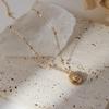 Beach Shell Pendant Necklace Seashell Design Jewelry for Women Elegant Ocean Theme Accessory