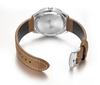Montres RUIMAS Montre à Quartz Tendance Bracelet en Cuir Kaki Mâle Argent Noir Montre Étanche Homme