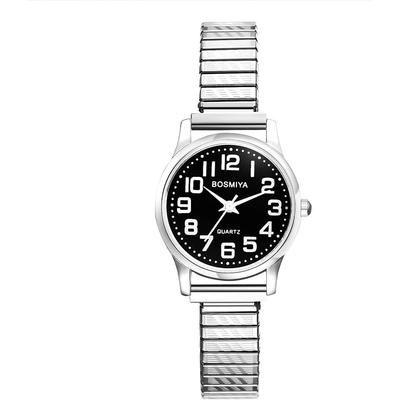 Silver Women's Analog Quartz Watch Simple Design Free Size Fashion Accessory