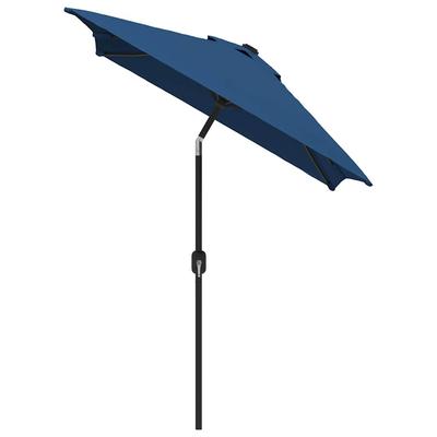 Cantilever Sun Umbrella with Metal Pole 300 X 200 Cm Azure Blue