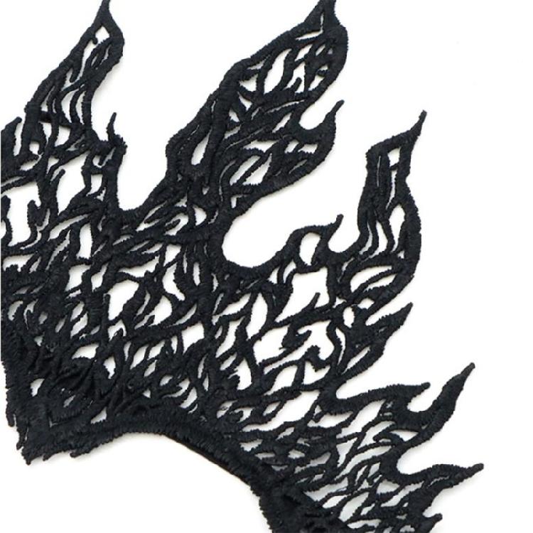 Carnivals Adult Teens Halloween Hairband Cosplay Lace Flame Shape Hair Decors