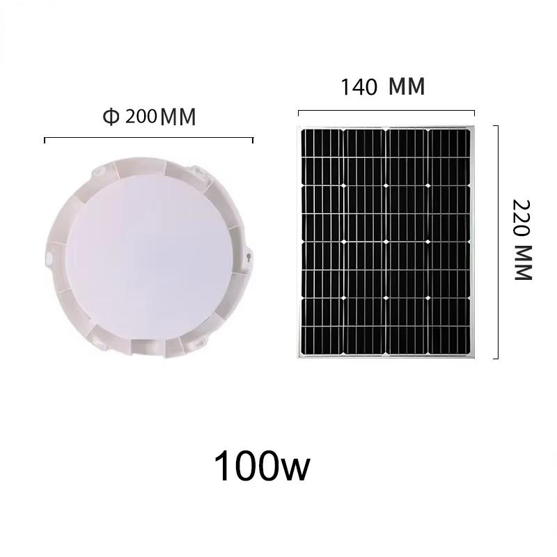 60/500W LED Solar Ceiling Light IP66 Waterproof Indoor Home Top Ceiling House Outdoor Garden Pandent Light Living Room Lighting