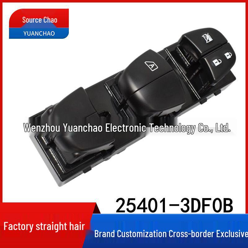 

Tiida, Sylphy, Teana, Qashqai, Juke, Bluebird, Sunny Glass Lifter Switch 25401-3DF0B Electric