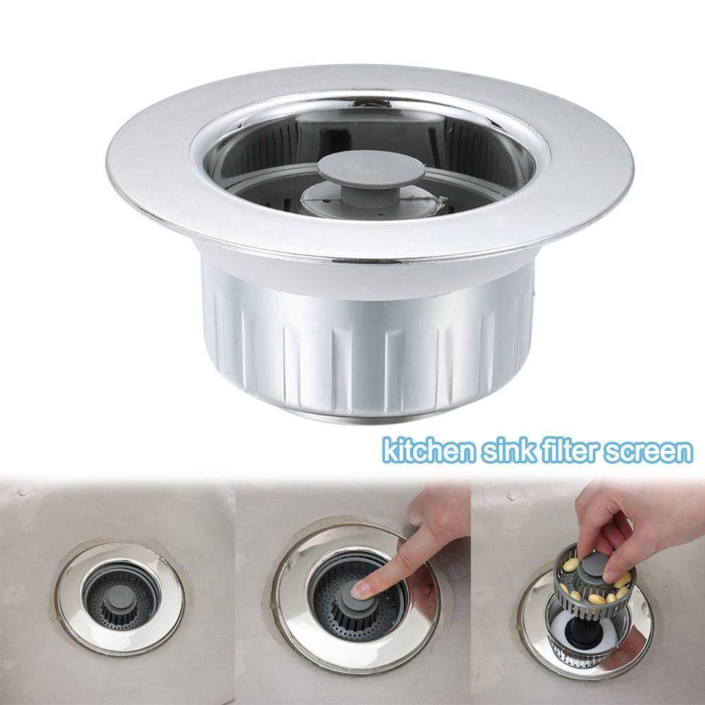 ABS Kitchen Sink Plug 3 In 1 Sink Food Catcher Basket Durable Sink Drain Strainer