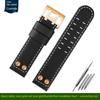 For Hamilton Khaki Field H78646733 H78626583 Metal Rivet Watchband 22 24mm Leisure Business Genuine Leather Watch Strap Bracelet