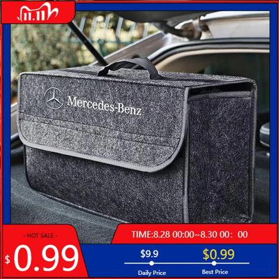 GLC GLB Car Storage Bag Folding Travel Tidying Box Trunk Tools Case For Mercedes Benz AMG GLC GLK GLE W206 W220 W205 W211 W203