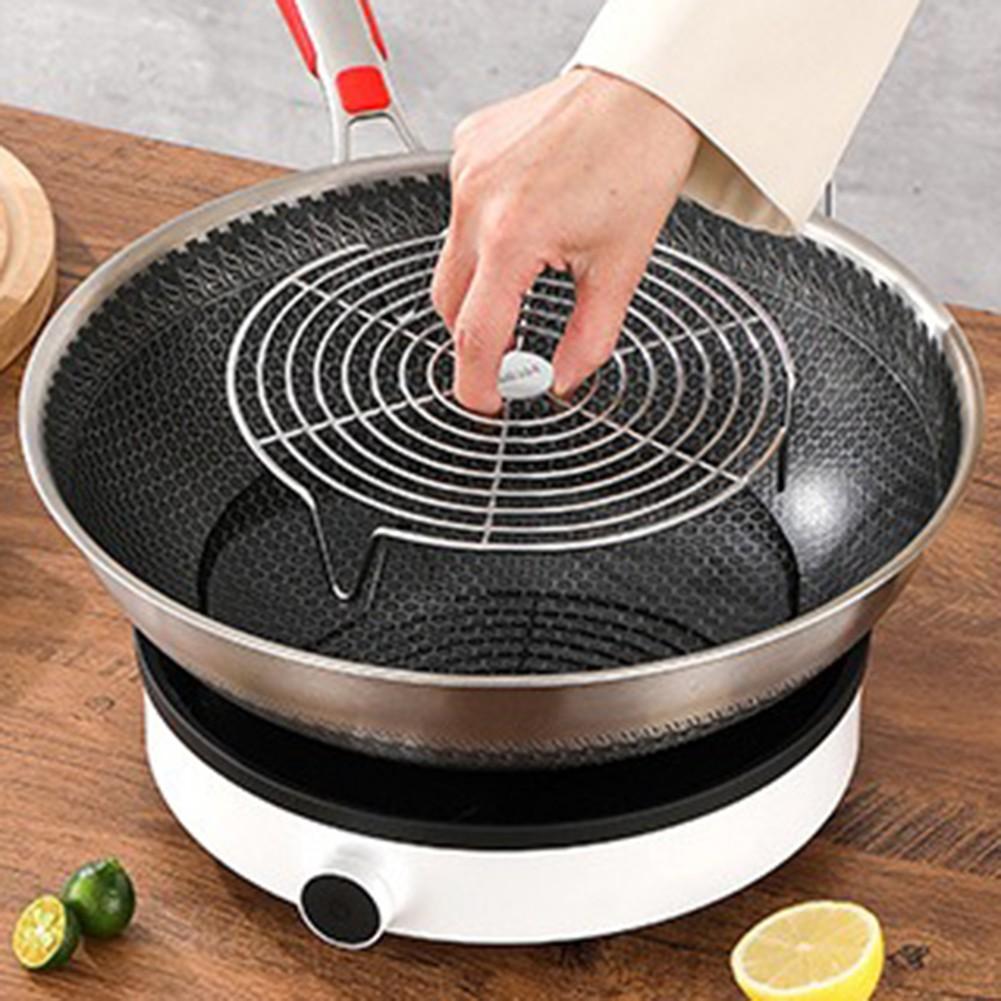 Matlaging Essential Steamer Stativ i rustfritt stål for grytepanne og wok rust