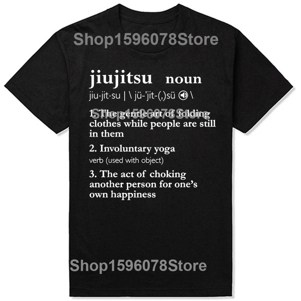 Brazylijskie Jiu Jitsu Zabawne Graficzne Koszulki BJJ Męskie Damskie Modne Codzienne Luźna Koszulka 100% Bawełna Luźna Koszulka Oversize