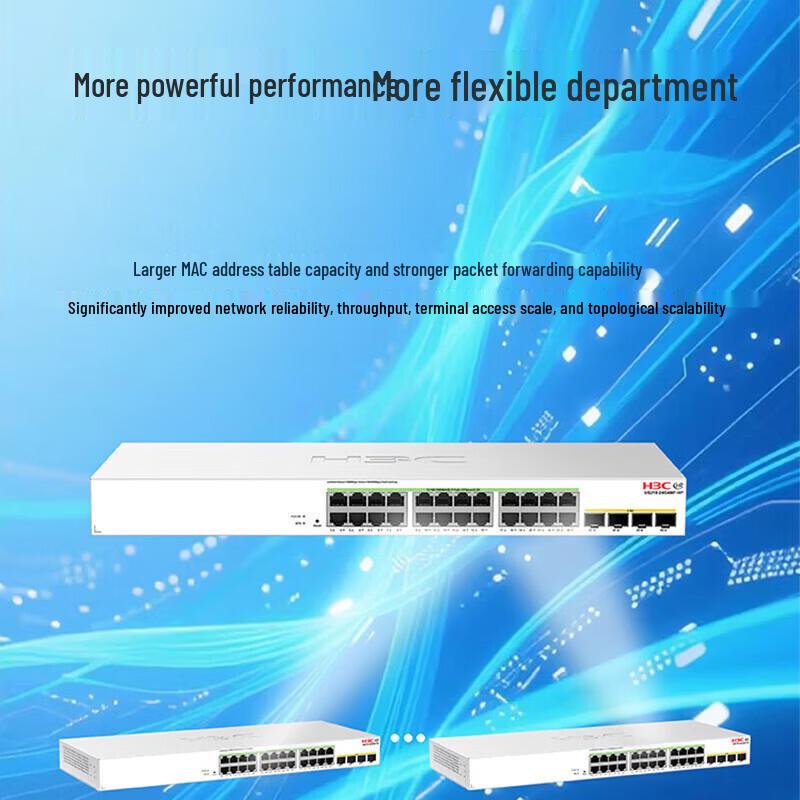 H3C US210-24G4MF-HP 24-Port Gigabit Web Managed PoE Switch