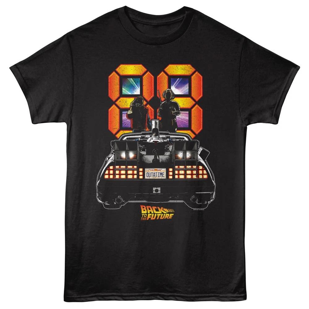 Back To The Future Movie 88 Delorean Out A Time Men s T Shirt M