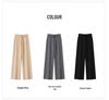 100% Pure Cashmere Women's Wide-Leg Knit Pants – Thickened, Drape, Floor-Length, Autumn/Winter Wear