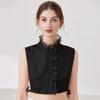 Lace Yarn Stand Up Collar For Sweater Blouse Shirt Decorative Fake collar Ruffled Detachable Layering Neckwear Top False Collar