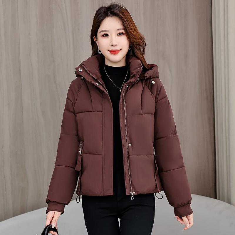 Short cotton clothes women's hooded winter new small fashion temperament casual small foreign style thickened bread clothes