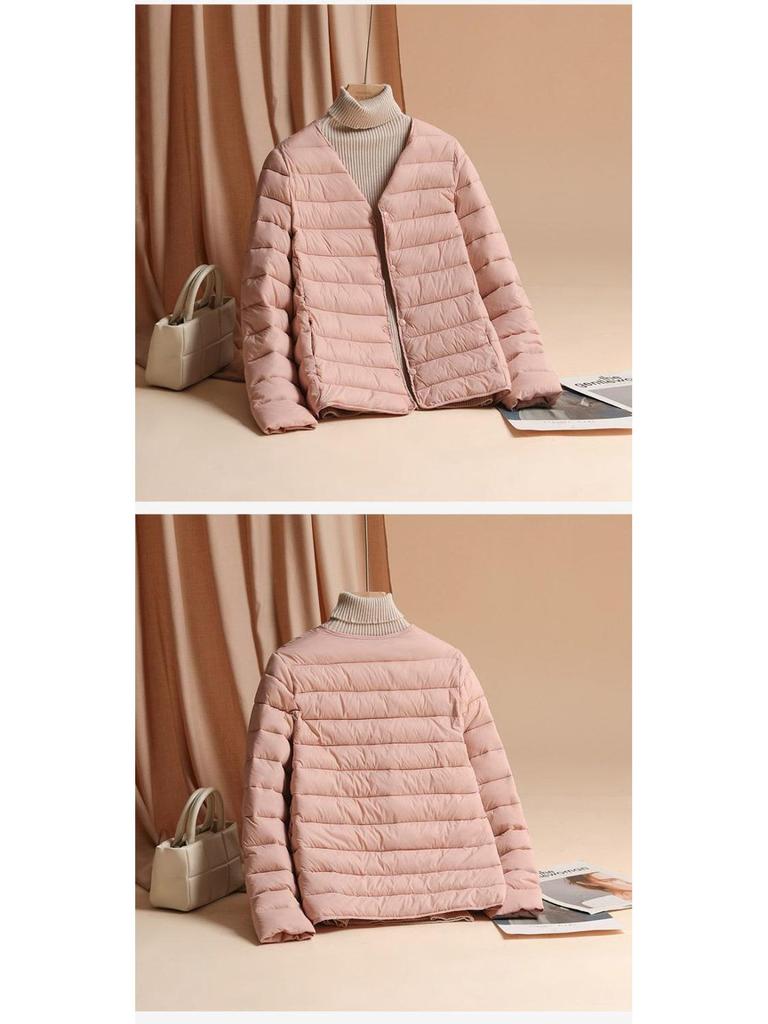 2025 Damen Herbst/Winter Leichte Daunen Baumwolljacke - Kurz, Warm, Koreanische Slim-Fit Mode