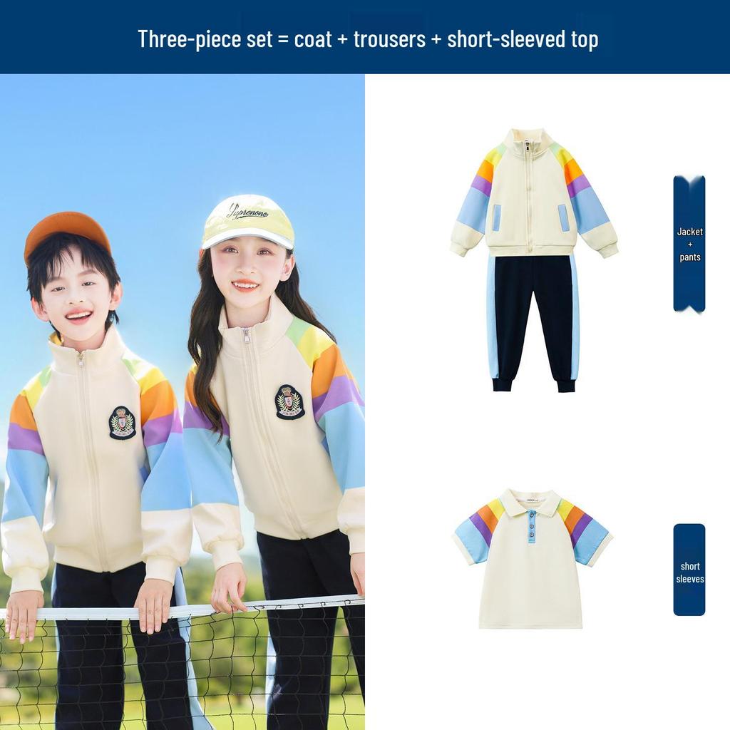 Summer Style Two-Piece Set: Kindergarten & Primary School Uniforms
