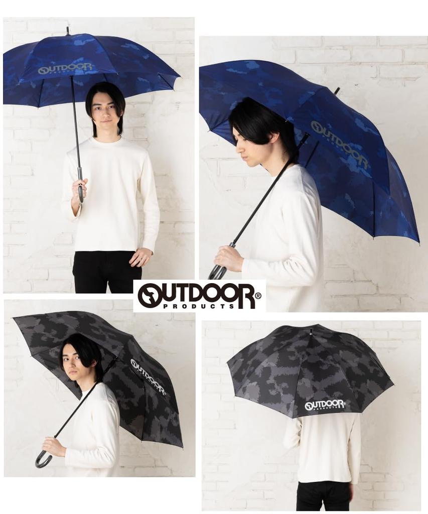 OUTDOOR PRODUCTS Umbrella Brand Fiberglass Windproof Durable 65cm 10002530 Navy Men's
