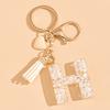 Hot-selling Epoxy Initials Love Tassel Keychain Bag Ornament Buckle Pendant Car Jewelry Clothing Accessories