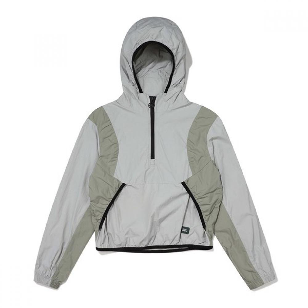 Bbc Earth Long Sleeve Anorak Curve Color Block  Olive 085