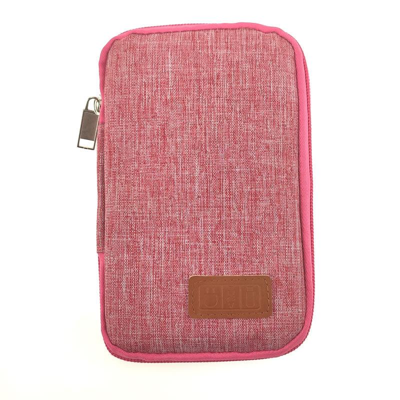 

Cable Gadget Organizer Storage Bag Wires Charger Digital Hard Drive USB SD Card Portable Electronic Earphone Case Travel Pouch червоний