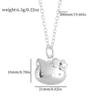 Hello Kitty Sanrio Pendant Necklace Korean Fashion Jewelry for Girls Can Open Design Girls Fashion Accessory