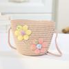 Cute Girls Kids Mini Straw Beach Shoulder Bag Lightweight Summer Crossboy Purse Small Wallet Handbag