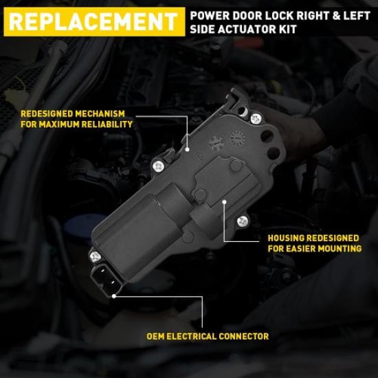 Left & Right Power Door Lock Actuator For Ford F150 F250 F350 Lincoln Mercury EA