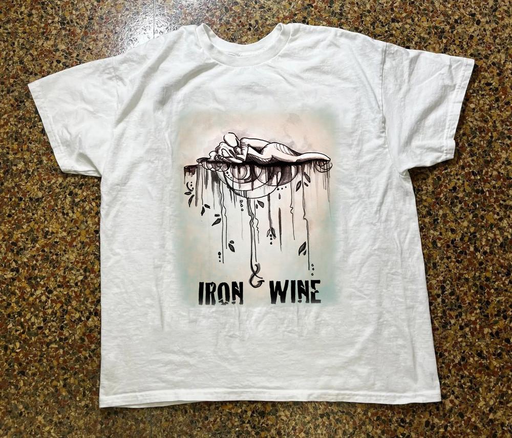 

Hot Iron amp Wine Poster Album Cotton White S to 5XL Concert Shirt ZL558 Unisex T-Shirt XL