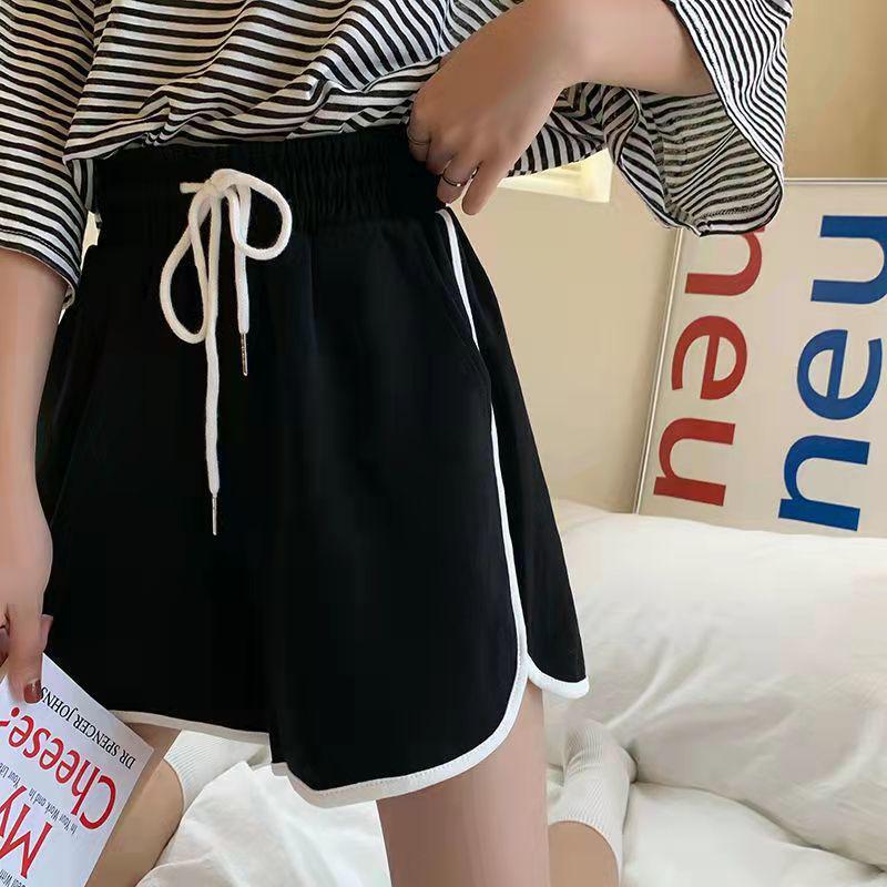 Women's Summer 2026 Korean-Style High-Waisted Wide-Leg Casual Sports Shorts