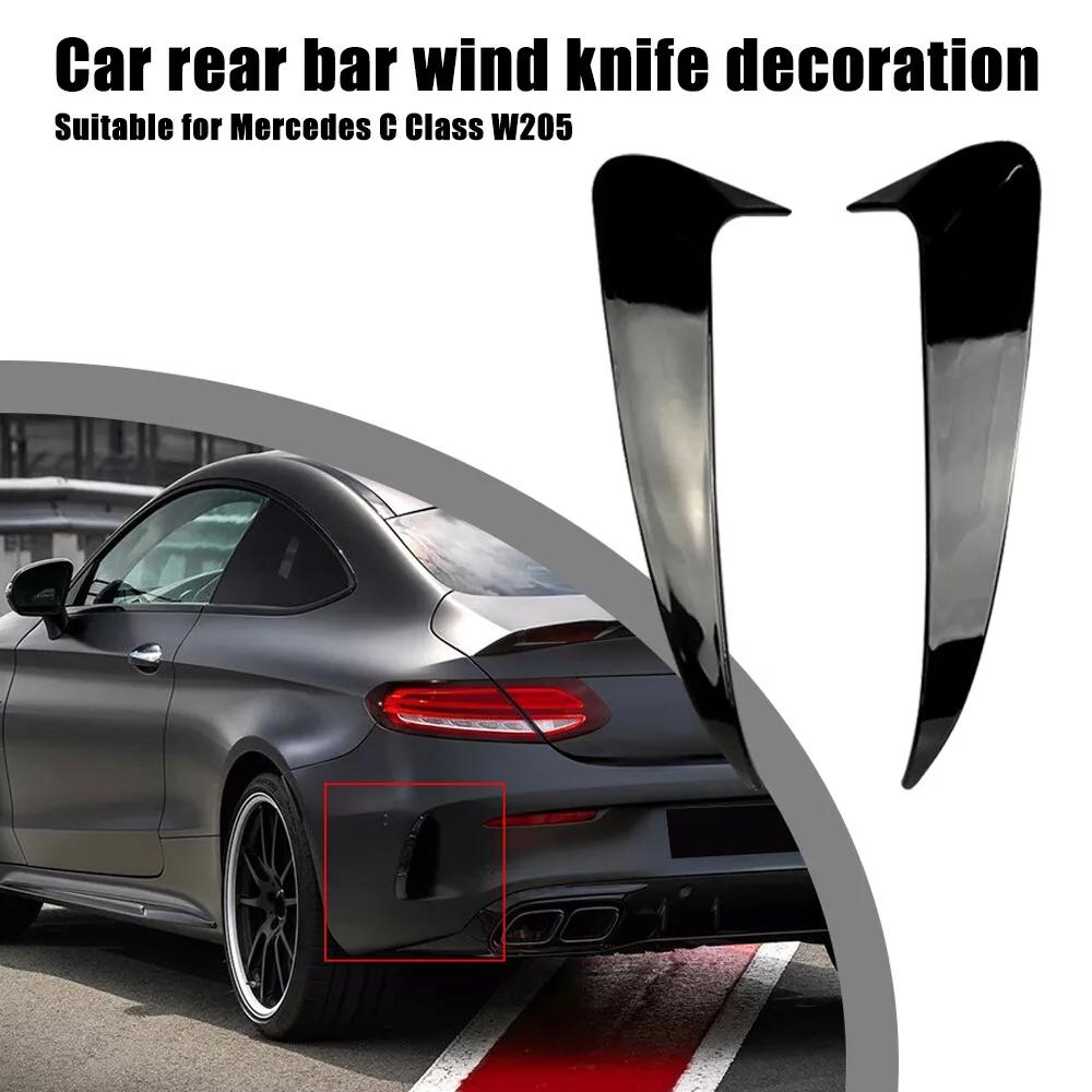 Auto Heckspoiler Spoiler Seite Canard Air Vent Abdeckung Für Mercedes Benz C Klasse W205 4 Tür C180 C200 C250 C300 2010-2018
