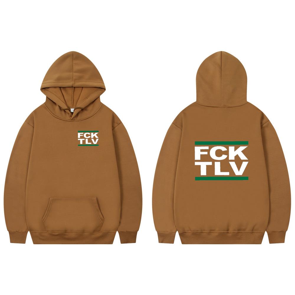 FCK TLV 2D Print Sweatshirts Women Unisex Fashion Hoodie 