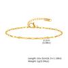 Gold Plated Thin Chain Bracelets for Women Stack, Cuff Bangle Bracelet Waterproof Jewelry Wholesale Dropshipping