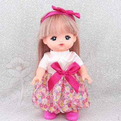Vestido de moda hecho a mano de 25 cm con diadema, accesorios para muñecas Mellchan