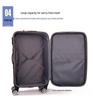 Canvas Large Capacity Carry-On Suitcase with Universal Wheels, Combination Lock, and Durable Trolley for Men and Women