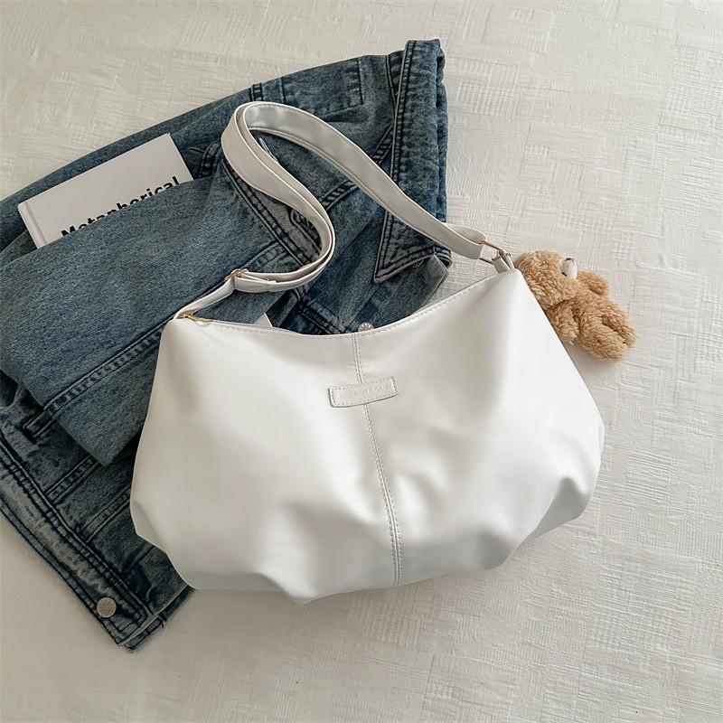 Stylish 2024 New Korean Casual Large Capacity Pu Tote Bag For Women With Zipper