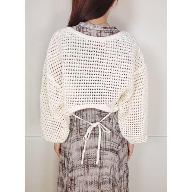 Fr **Short Knit Cardigan Strap Women's Top
