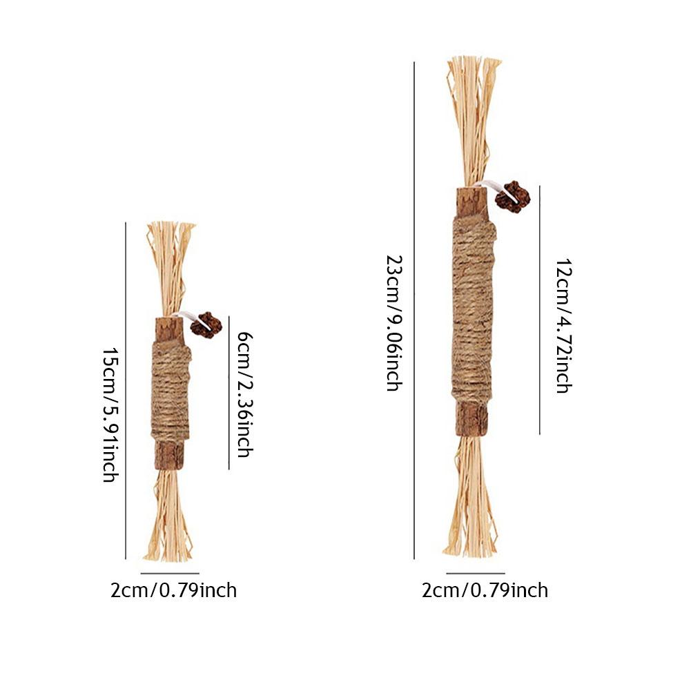 Cat Toys Silvervine Chew Stick Pet Supplies Cleaning Teeth Stick Pet Bite Cat Toy Hemp Rope