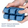 Ice Cube Tray with Lid Refrigerator Soft base Silicone Ice Mold Reusable 6 Grids Cube DIY Maker Kitchen Bar Tool Accessories