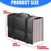 25 Compartments Expandable File Organiser Filing Bag with Handle Plastic Document Organiser for Offices 13x9.6Inch