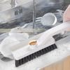 Multi-Function Rotating Crevice Cleaning Brush with Ergonomic Handle Hard Bristle 360 Degree Rotating Gap Cleaner Brush