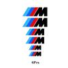 6pcs/Set Caliper Car Sticker Wheel Hub M Logo For BMW G01 G02 F22 F23 E46 E93 E39 G26 F01 F02 F06 G32 G20 G29 F30 G42 FI5