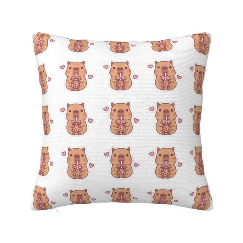 Capybara Nordic Throw Pillow Cover Decoracion Salon Case Sofa Cushion