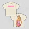Sabrina Carpenter Graphic T-Shirt Women Men Streetwear Oversized Y2k  Hip Hop High Quality Cotton Short Sleeve Female Male Clothing