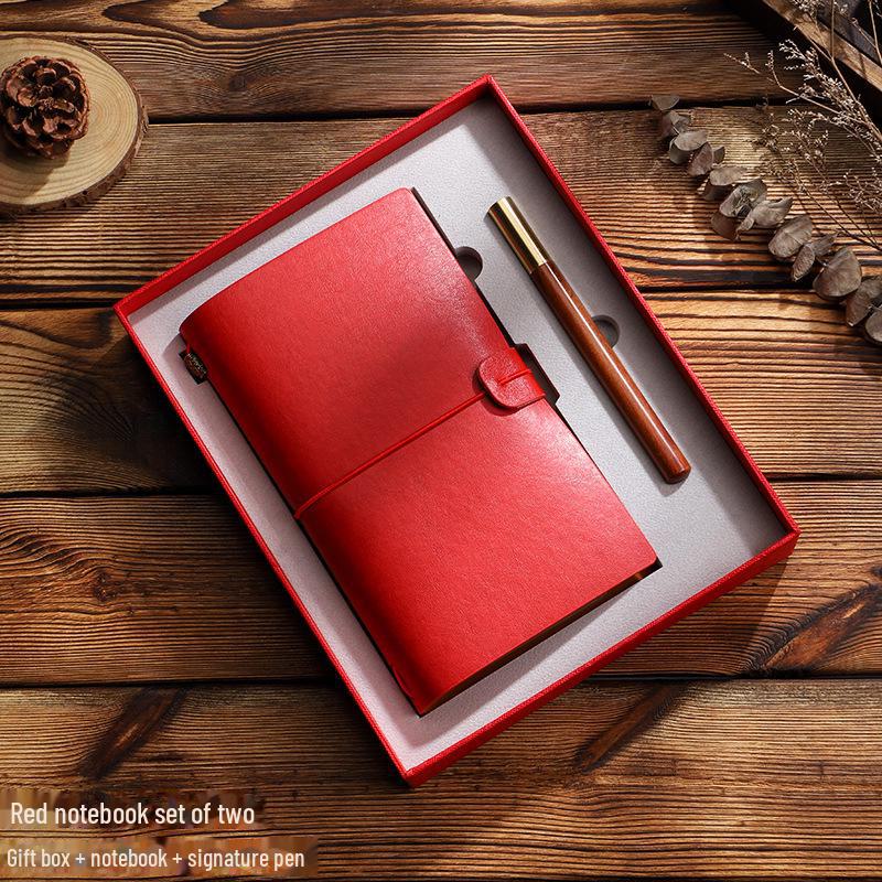 Retro Travel Notebook: High-End Corporate Souvenir Gift Set