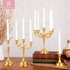 FW Modernes Silber mit Abdeckung Turmspitze Metall Goldfarben Transparentes Glas Kerzenständer Kerzenhalter Kerzenständer für Kerzen