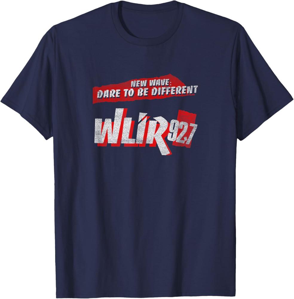 Vintage Radio 80s 90s Basic White Wlir Red Text Retro Music Unisex Unisex T-Shirt L