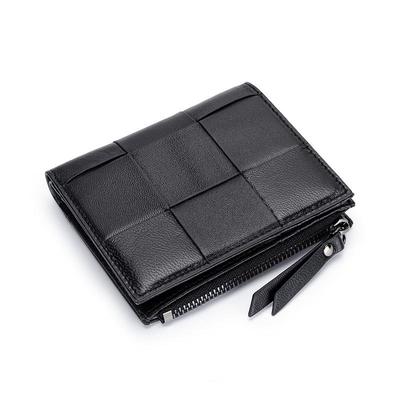 Women's Short Vertical Lambskin Wallet - 2025 Style, Japanese & Korean Genuine Leather, Zipper Coin Purse, Bifold Design