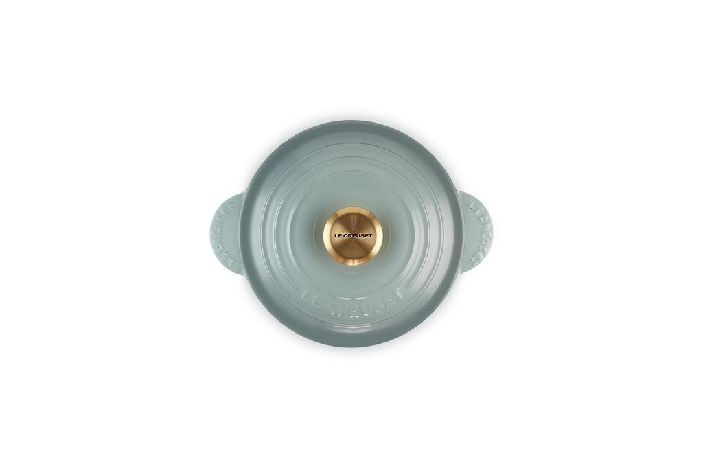 Le Creuset Cocotte Every 18" Cast Iron Enamel Pot, Sea Salt, Gas, Induction, Oven, and Dishwasher Safe [Official Japanese Product]