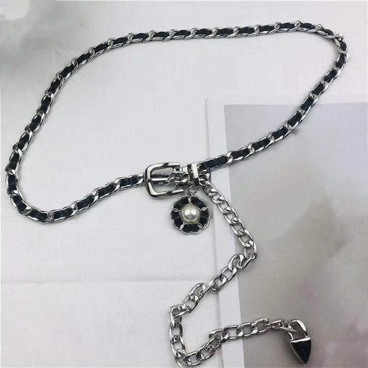 

Пояс для женщин Универсальный Инс Корейская версия Простой Хип-хоп Пояс для женщин Декоративная Цепочка на талию для юбки Аксессуары Металлическая цепочка Брюки 103cm